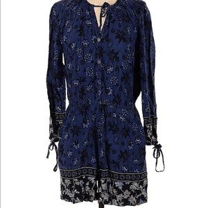 Beachlunchlounge Navy Floral Paisley Romper